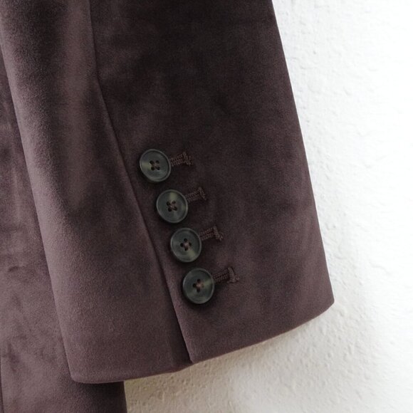 Levi's Oversized Blazer Jacket Women's Size XS Brown Velvet - Picture 6 of 10